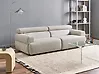 Sofa 3-Sitzer HOVDEN Stoff Cremeweiß
