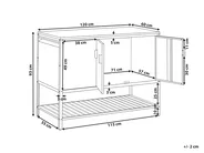 Outdoor-Küchenschrank MAENZA Blau Metall_1044843