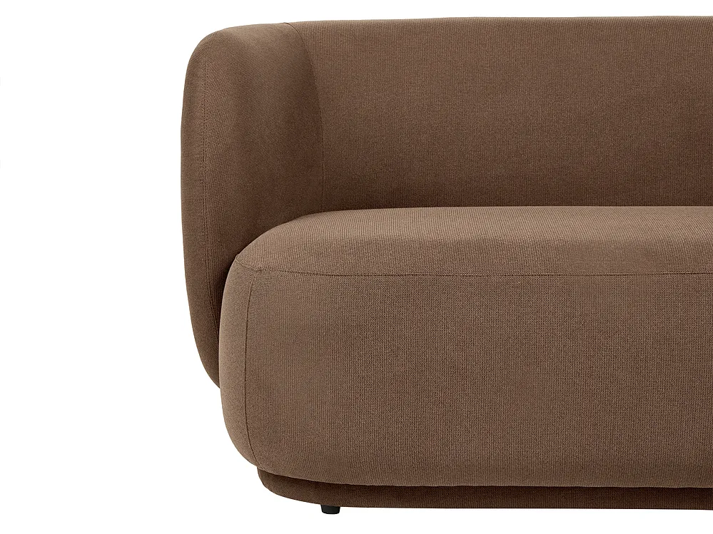 Sofa 3 Seater MELLOSA Fabric Brown_1197342