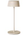 Kabellose LED Tischlampe GUDER mit Dimmer Metall Beige