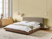 Wasserbett Bouclé ZEN 160 x 200 cm Braune Esche_1079990