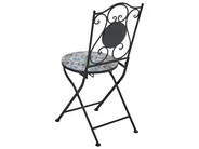 Bistro Set klappbar AGGIUS Metall Schwarz_1021710