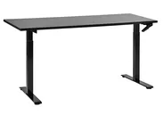 Schreibtisch manuell höhenverstellbar DESTINES 160 cm 72 cm Schwarz_898951