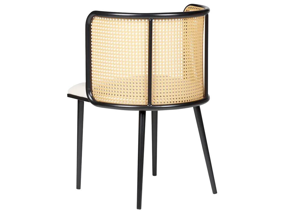 Set of 2 Dining Chairs KOBUK Metal Black_888101