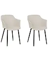 Esszimmerstuhl 2er Set ELIM Hellbeige
