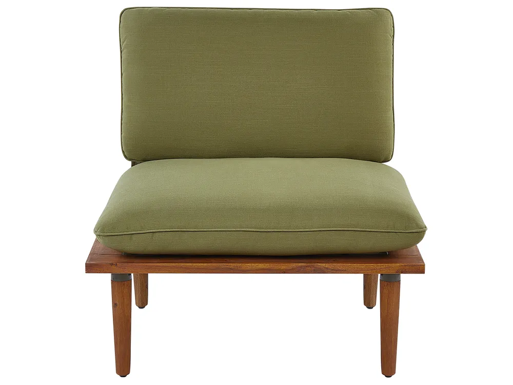 Lounge Set mit Tisch 4-Sitzer FRASCATI modular zertifiziertes Akazienholz Olivgrün_920440