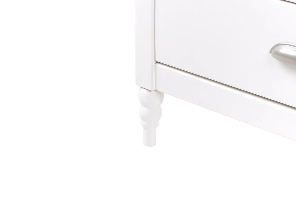 Kommode mit 5 Schubladen SHILLINGTON Kiefernholz Weiß_966244