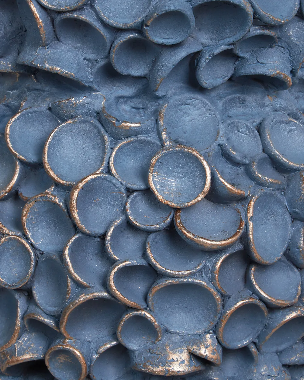 Blumenvase MUZAKI 52 cm Keramik Blau_937216