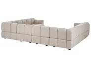 U-förmiges Modulsofa 8-Sitzer MAKSABERG Stoff Beige_1133466