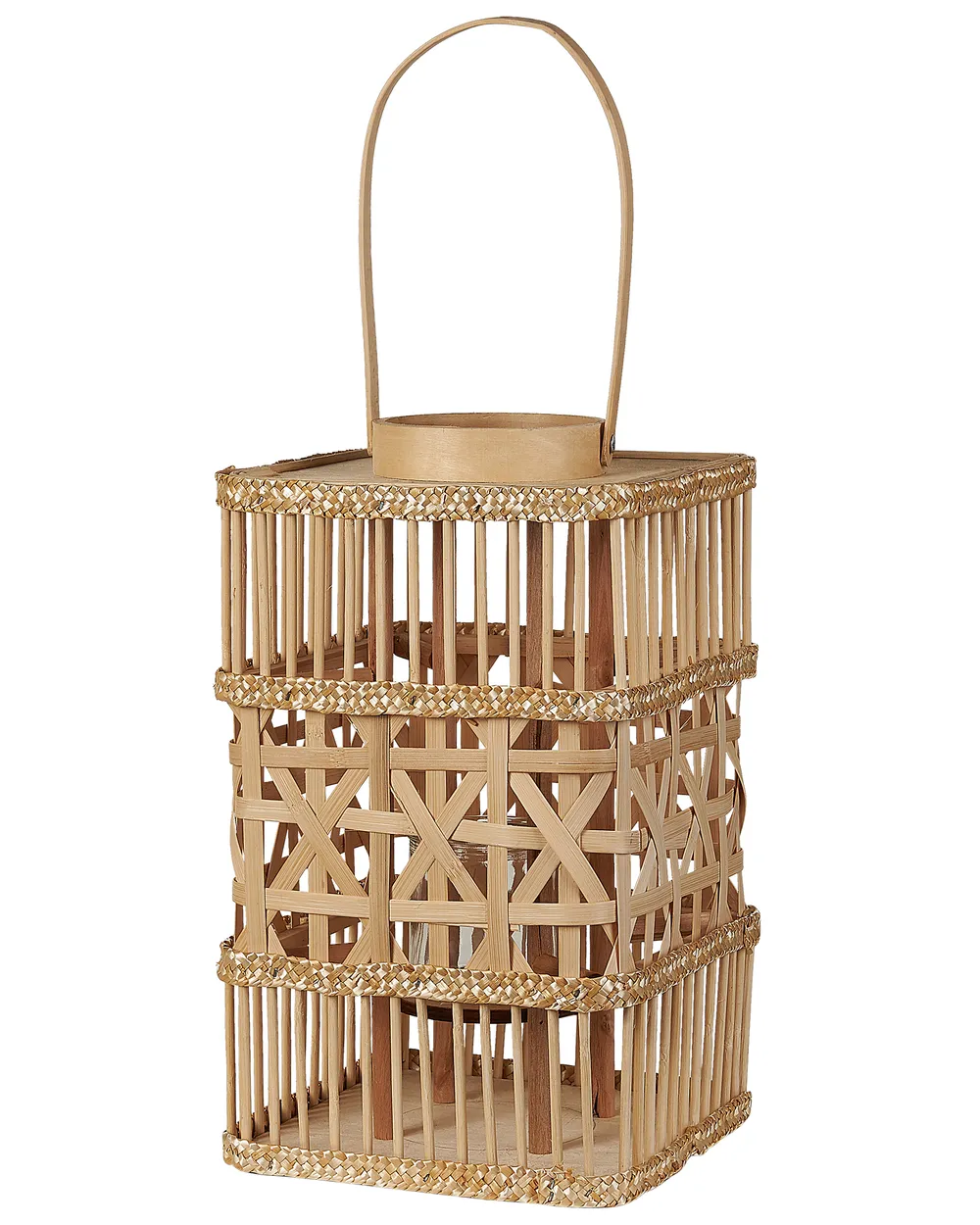 Laterne LUMBIS 54 cm Bambus Naturfarben