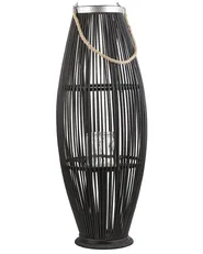 Laterne TAHITI 84 cm Bambus Schwarz_734287