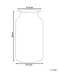 Blumenvase BHATURE 27 cm Glas Bunt_830422