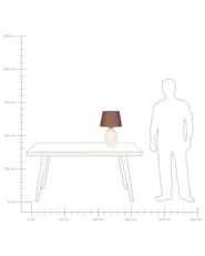 Tischlampe ARCOS Keramik Weiß_878680