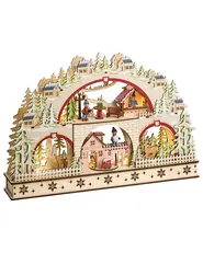 Weihnachtsdekoration LED SELURA 30 cm Hellbraun_1016959
