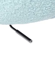 Schreibtischstuhl WHIZZY Bouclé Hellblau_1062522