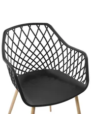 Set of 2 Dining Chairs NASHUA Black_775285