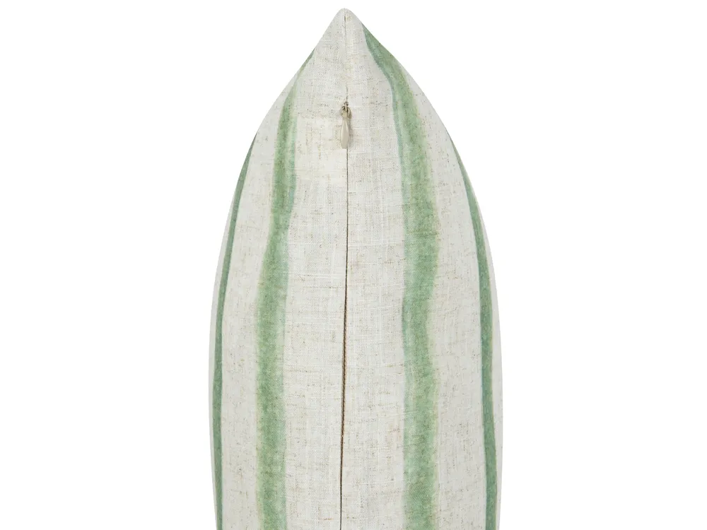 Coussin KAFRA 30 x 50 cm Vert À rayure_902162