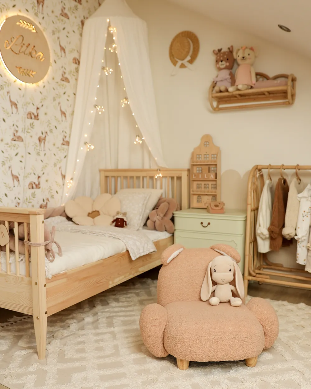 Kindersessel Kaninchen KANNA Bouclé Beige_921002