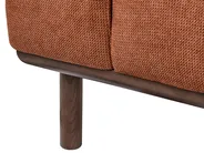 Sofa 2 Seater LAURILA Fabric Golden Brown_951759