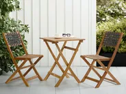 Bistro Set CONIOLO Akazienholz Braun / Schwarz_987009