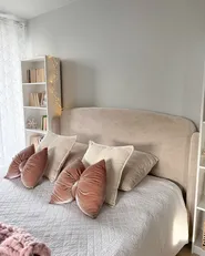 Bett mit Stauraum BERNAY Stoff Taupe 160 x 200 cm_1047125