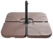 Sonnenschirmfuß CARIA Quadratisch Taupe 9 kg_1042114