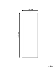 Teppich ARITAS Schwarz 80 x 240 cm_886611