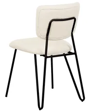 Esszimmerstuhl 2er Set NELKO Bouclé Cremeweiß_884722
