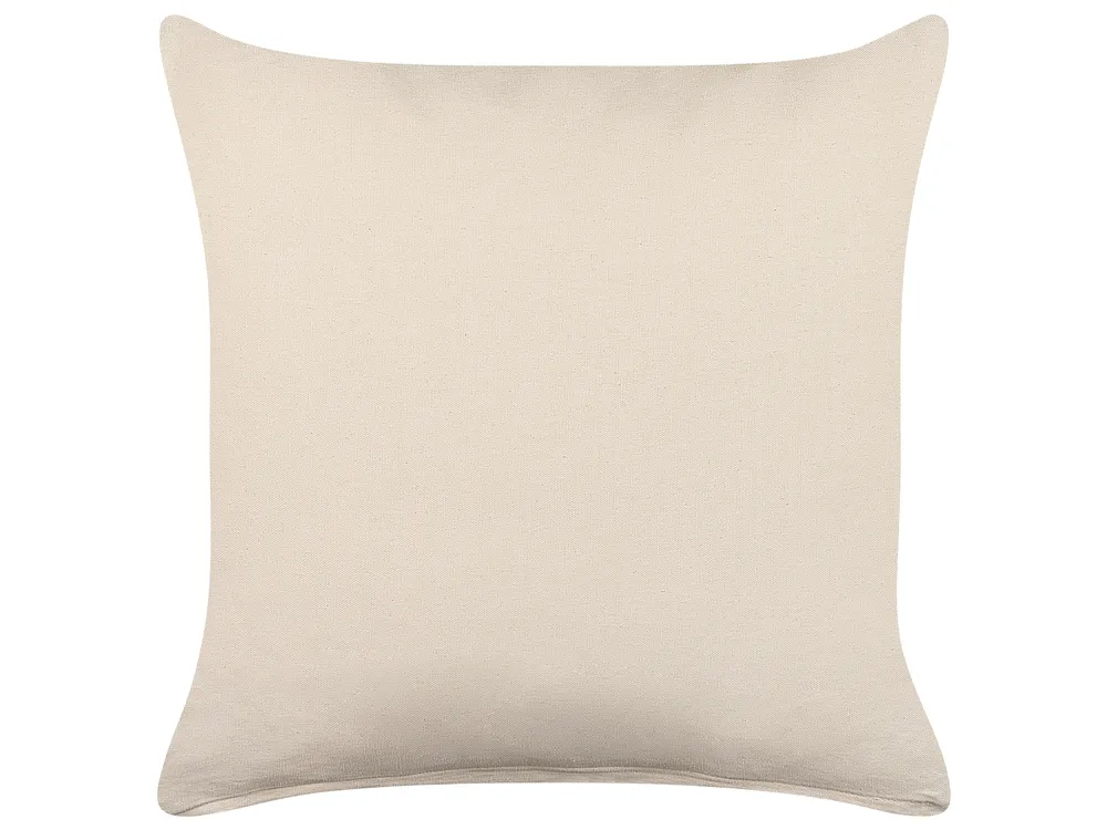 Dekokissen 2er Set HOWEA 45 x 45 cm Baumwolle Beige Geometrisches Muster_840067