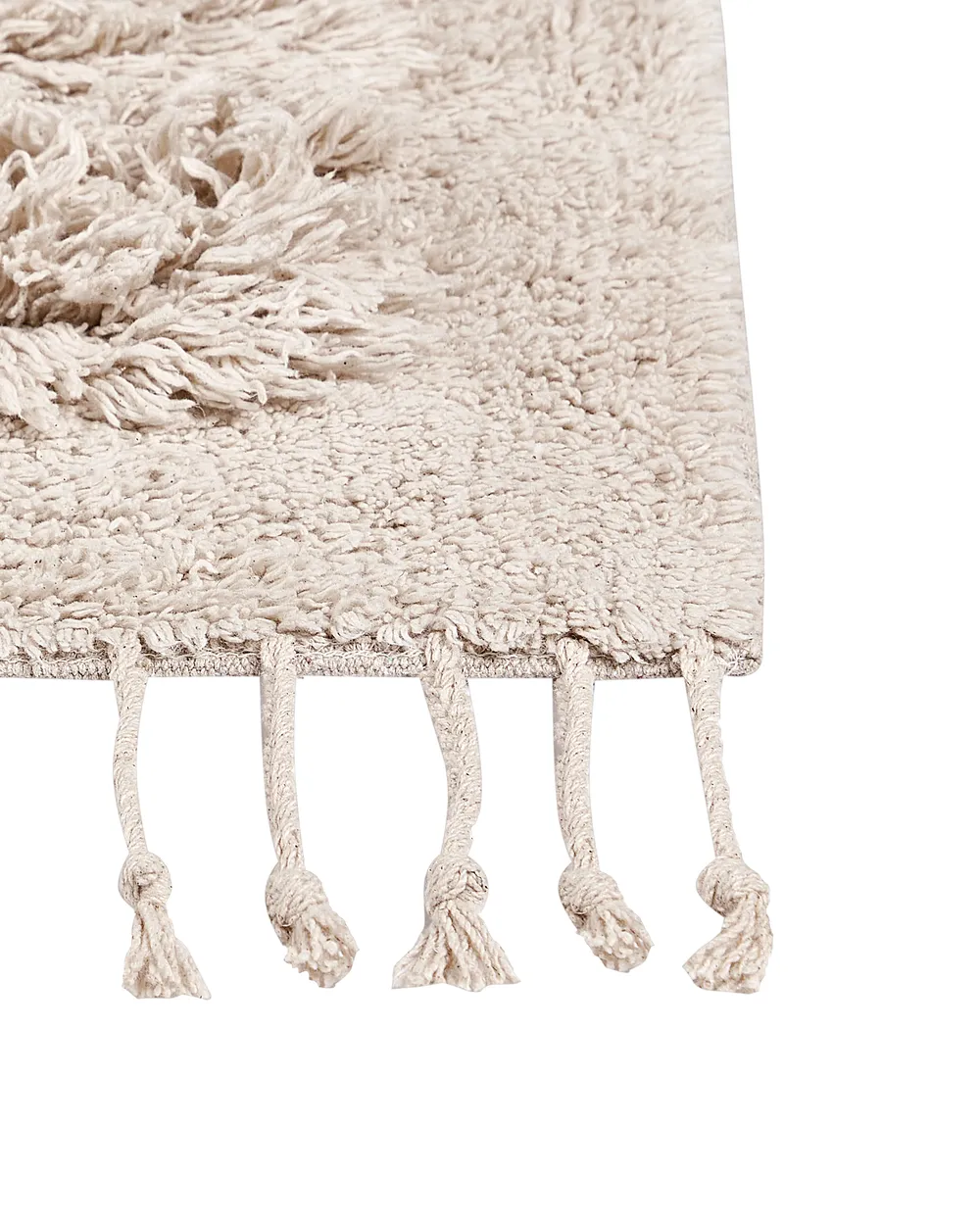 Teppich BITLIS Hellbeige 80 x 300 cm Baumwolle_1063756