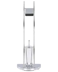 Toilet Roll and Brush Holder SOACHA Metal Silver_821910