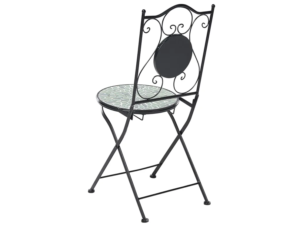 Bistro Set CIVATE Metall Schwarz_1066043