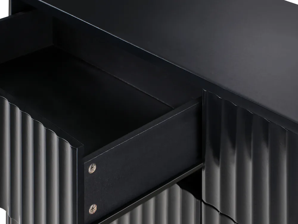 6 Drawer Chest GLASTONBURY Black_972672