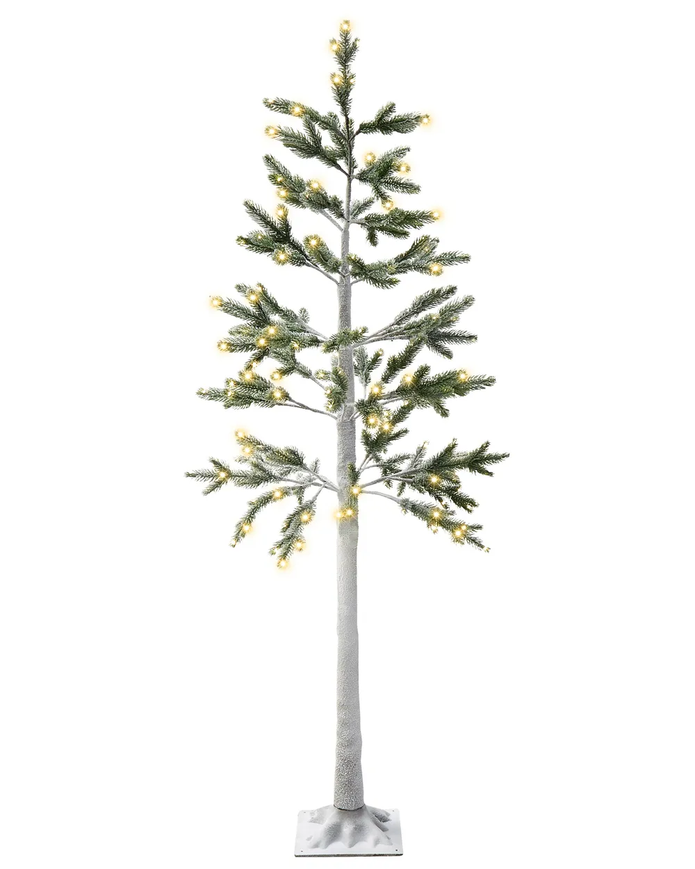 Gartendekoration LED ALBIONI 180 cm Baum Weiß