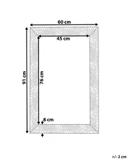 Wandspiegel NEVEZ 60 cm 91 cm Grau_756385