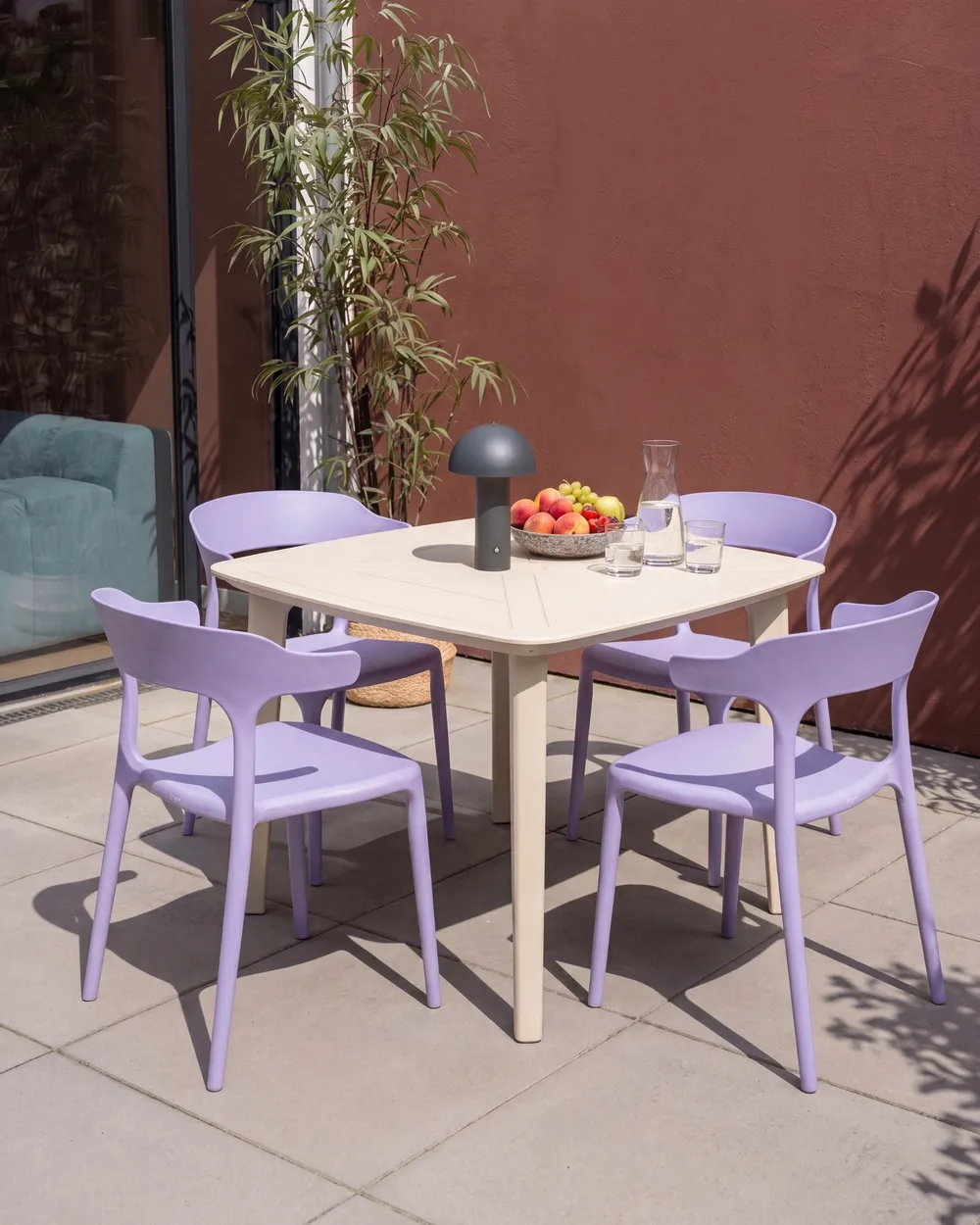 Gartenstuhl 4er Set GUBBIO Violett_1080273
