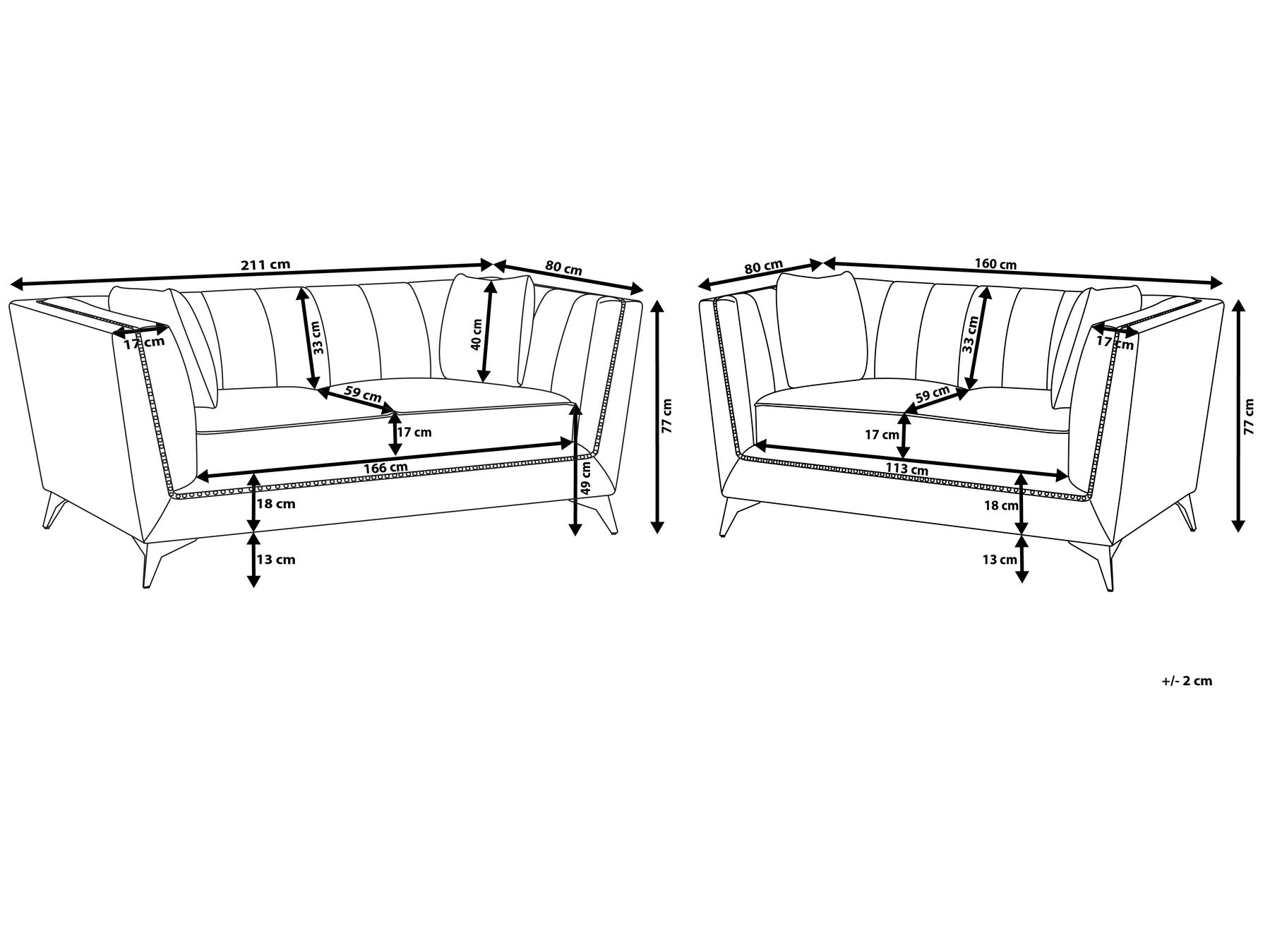 Sofa Set 5-Sitzer GAULA Samtstoff Blaugrün_722292