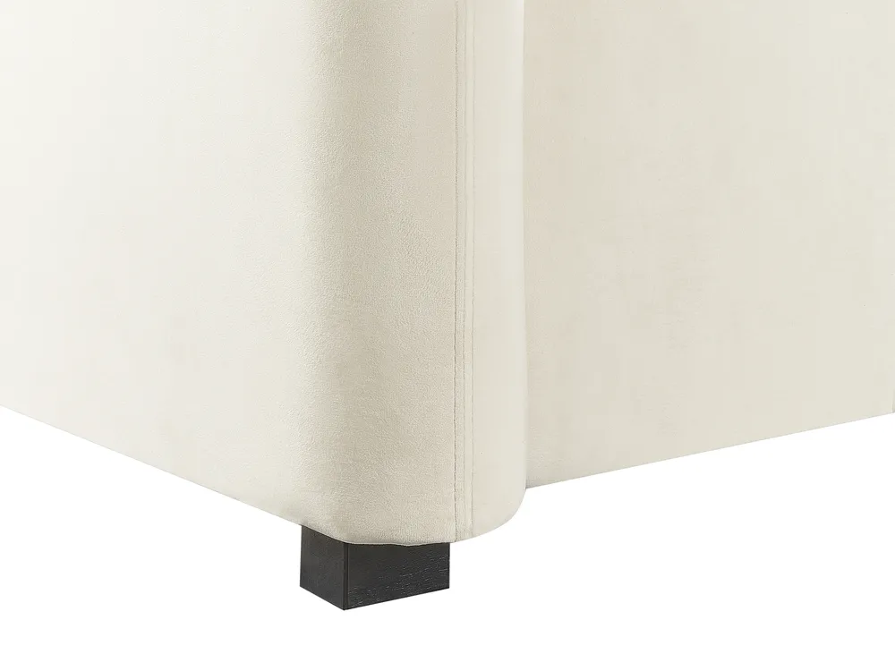 Sofa 3 Seater VELTADA Velvet Off-White_943109