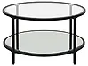 Couchtisch BIRNEY Sicherheitsglas Schwarz