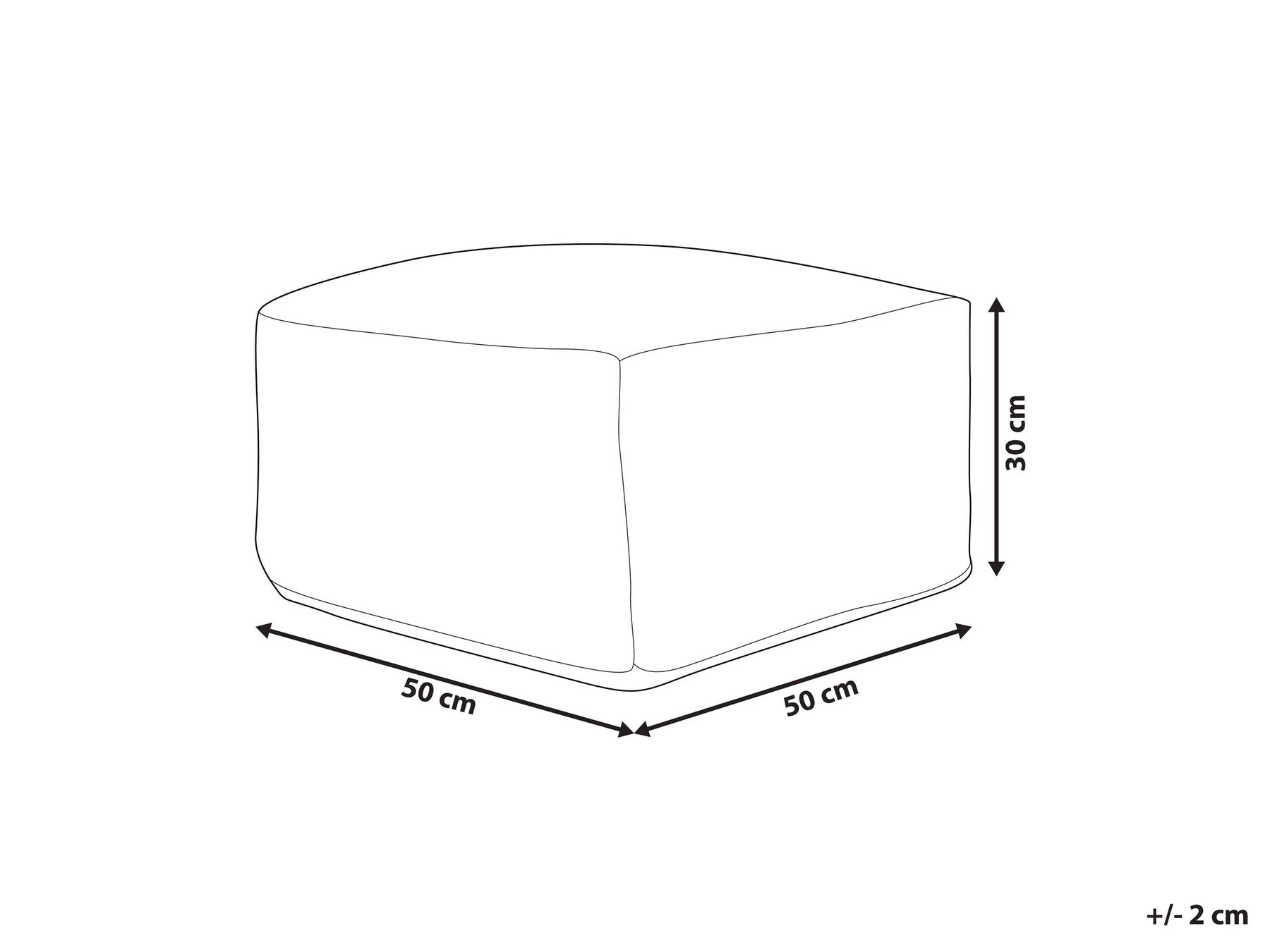 Pouf GOPI Jute Grün_847592