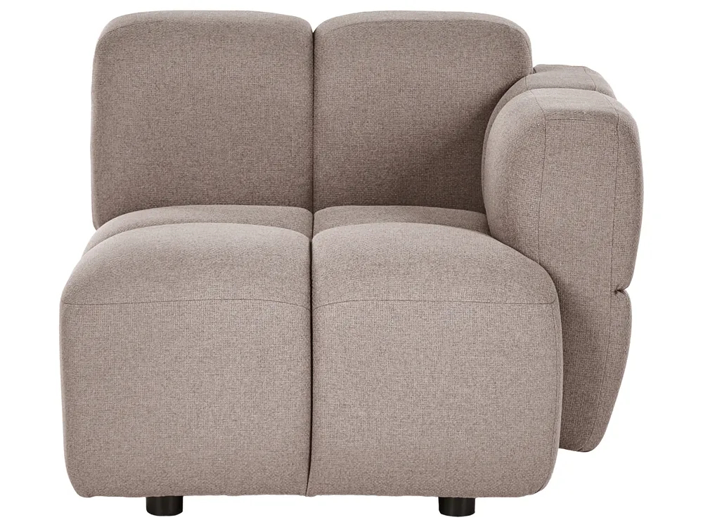 Modul Ecksofa 4-Sitzer MAKSABERG Stoff Taupe linksseitig_1136477