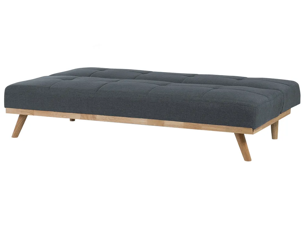 Sofa Bed 3 Seater FROYA Fabric Dark Grey_722473