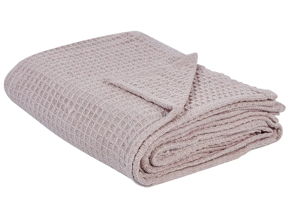 Tagesdecke CHAGYL Baumwolle 200 x 220 cm Pastellrosa