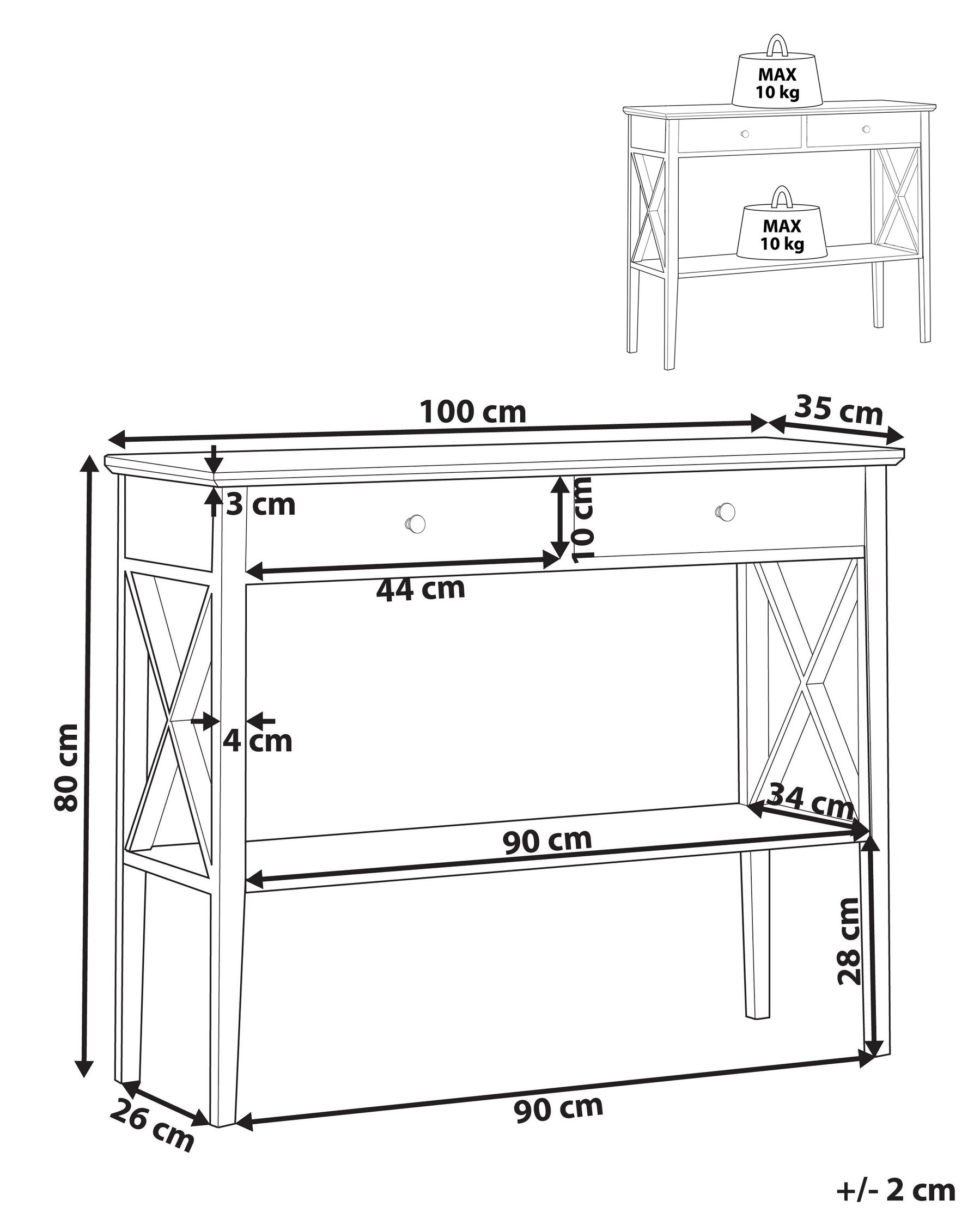 Console Table AVENUE White_814936