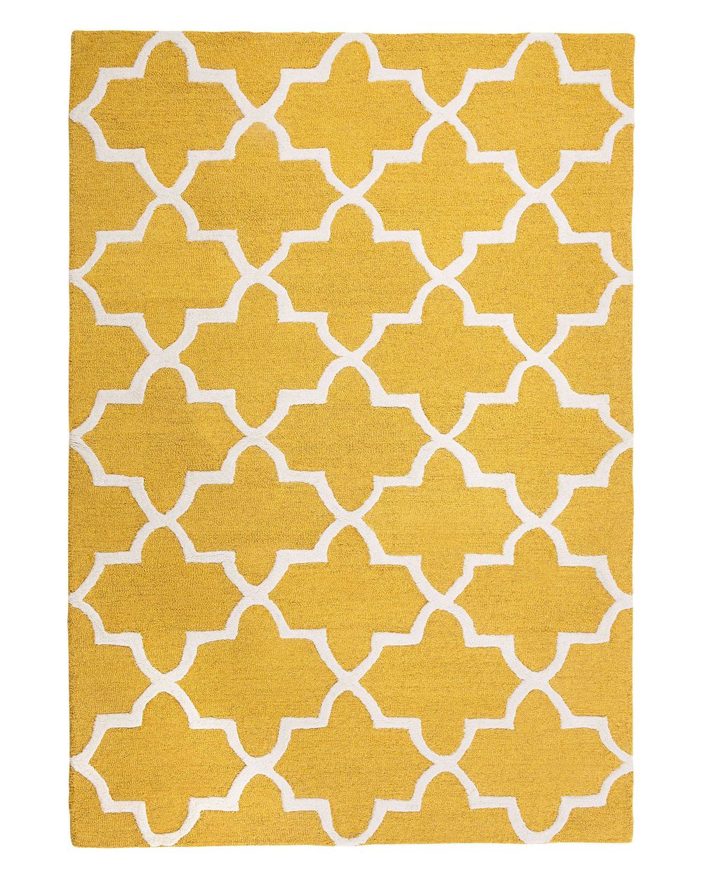 Rug SILVAN Yellow 140 x 200 cm Wool