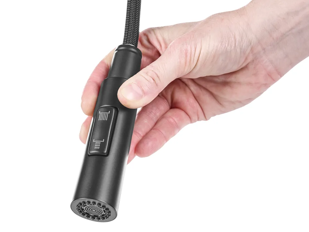 Küchenarmatur mit flexiblem Auslauf ATCAMA Schwarz_1108724