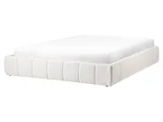 Ottoman Bed without Headboard GENAS Boucle Off-White 160 x 200 cm (EU King Size)_1070357