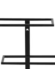 Wall Mounted Wine Rack EINSTEINIUM Metal Black_962660