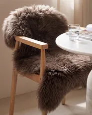 Faux Fur Rug MUNGO Brown 63 x 95 cm_1132093