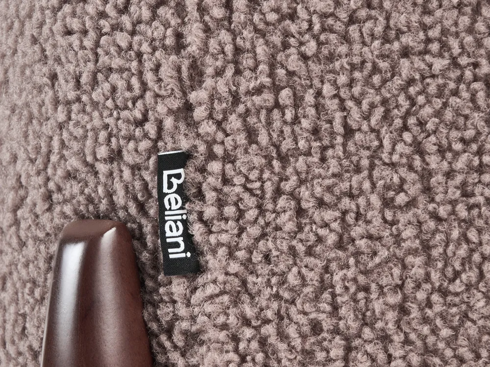 Sofa 3 Seater VINLIDEN Boucle Brown_1048519
